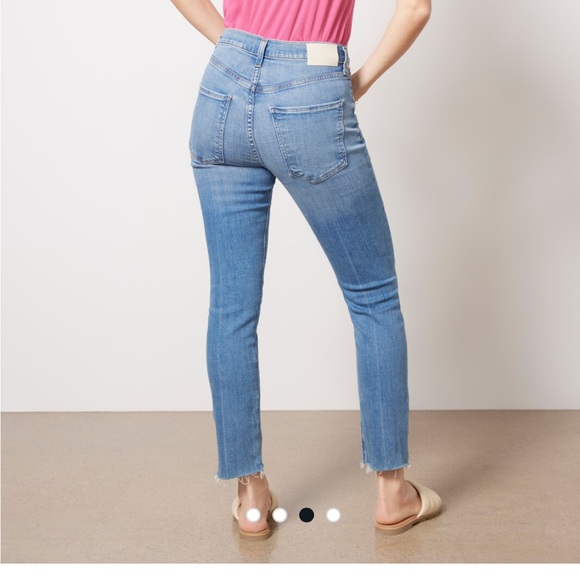 Citizens of Humanity- Isola Straight Crop stretch jeans, size 25, mid blue - Picture 6 of 8